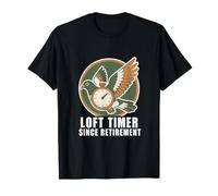 Homing Pigeon Race Judge Retro Club Badge Emblem Design T-Shirt