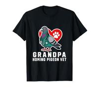 Homing Pigeon Retired Veterinarian Vintage Loft Badge Design T-Shirt