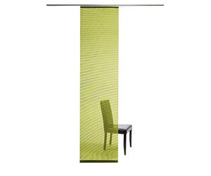 Homing Semi-Transparent Panel Curtain, Plain Sliding Curtain, Lime Green (Pack of 1), Living Room, Bedroom, Children's Room, 245 x 60 cm