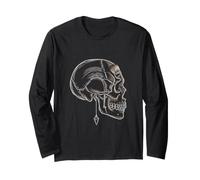 Hominin Skull Osteology Bioarchaeology Bone Lab Long Sleeve T-Shirt
