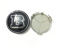 HOMINY 4pcs Car Hub Caps Wheel Center Cover, for Brabus AMG 75MM Centre Hub Caps Styling Accessories,B