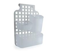 HOMION 2 Tier Large Hanging Bathroom Organiser Unit Shower Rack Storage Caddy With Plastic Extra Deep Baskets (Over Cabinet Hanging)