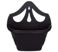 HOMION 31cm Venetian Wall Planter Hanging Basket Flower planter Plastic (BLACK, 3 baskets)