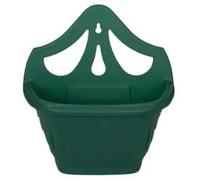 HOMION 31cm Venetian Wall Planter Hanging Basket Flower planter Plastic (GREEN, 3 BASKETS)