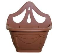 HOMION 31cm Venetian Wall Planter Hanging Basket Flower planter Plastic (TERRACOTTA, 3 baskets)