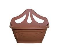 HOMION 42cm Venetian Wall Planter Hanging Basket Flower planter Plastic (Terracotta, 2)