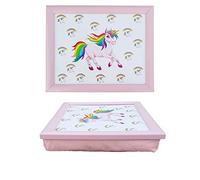 Bean bag lap tray cushioned Children tv dinner serving tray (UNICORN)