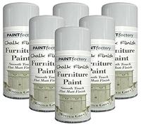 HOMION Chalk finish furniture chair table desk shelve spray paint aerosol smooth touch (6, Winter grey)
