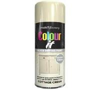 HOMION Colour it prime spray paint 400ml sunshine gloss or matt finish quick drying metal wood aerosol (1, COTTAGE CREAM GLOSS)