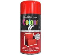 HOMION Colour it prime spray paint 400ml sunshine gloss or matt finish quick drying metal wood aerosol (6, CRIMSON RED GLOSS)