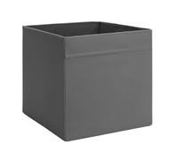 HOMION DRONA Storage Box, Foldable Fabric Container, organise socks, belts and jewellery in your wardrobe or chest of drawers Camping Caravan Living Area Organizer Storage Box Inserts (DRONA GREY, 1)
