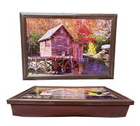 HOMION Jungle hut Cushioned Bean Bag laptray Home Laptop Tray Drinks Food Breakfast Lap Tray