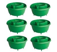 HOMION Plant Halo Watering Ring for Tomatoes Self Watering Irrigation Planter System Tomato Grow Ring & Root Watering Device for Garden Pots Raised Beds & Greenhouse Vegetables (6, GREEN)