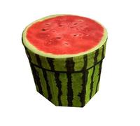 HOMION Storage Box Collapsible kids house Creative Stool Folding Fruit fabric Storage Stool Children Storage Box (Watermelon Style)