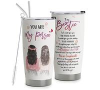 HOMISBES Best Friend Tumblers - You Are My Person 20oz - Perfect Gifts for Best Friends, Friendship Gifts