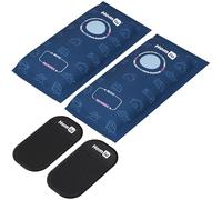 Homiu 2 × 1kg Car Dehumidifier Bags - Reusable Silica Gel Moisture Absorbers with Anti-Slip Pads - Rechargeable, Prevent Damp & Condensation in Cars, Van, Home & Caravan