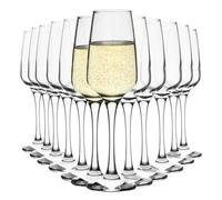 Homiu Florence Champagne Flutes Set Of 12, 230 Ml, Crystal Clear Premium Decorative Drinking Glassware, Wine Prosecco Glasses