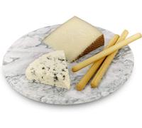 Homiu Marble Chopping Board Round, Worktop Protectors Heat Resistant, Non-Slip Cutting Board