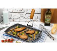 Homiu Non-Stick Carbon Steel Griddle Pan: Homiu 28cm Folding Grill Pan