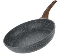 Homiu Non-Stick Frying Pan for Induction, Gas, Ceramic & Electric Hobs - Lightweight Pan for Eggs, Pancakes, Omelettes & Everyday Cooking (Dark Grey, 28cm)