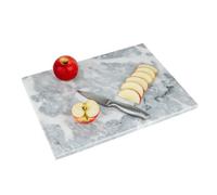 Homiu White Marble Chopping Board 40Cm Heat Resistant Worktop Protector For Kitchen Non-Slip Cutting Board
