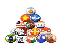 HOMKT 15pcs Country Balls Plushies Anime Keychain Countryball Plushies Country Balls for the Gift of Children (4in)