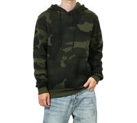 HomKuch Men's Hoodie Sweatshirts Drawstring Casual Long Sleeve Fleece Hooded Pullover Tops Army Green