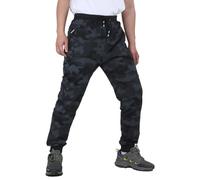 HomKuch Men's Sweatpants Drawstring Camo Gym Work Trousers Camouflage Joggers Running Training Pants