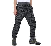 HomKuch Men's Sweatpants Drawstring Camo Gym Work Trousers Camouflage Joggers Running Training Pants