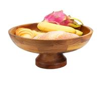 HOMKULA Acacia Wood Fruit Bowl for Kitchen Counter Decor, Decorative Fruit Basket, Modern Farmhouse Decor,(XXL) K13