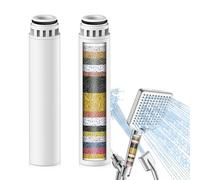 Homlord Shower Filter Replacement Cartridge for Handheld Shower Head - 2 Pack Multi Stage Water Softener Filters for Hard Water - Remove Chlorine and Harmful Substances