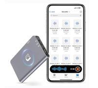 Homly 64GB Voice Recorder, Digital Audio Recorder with Voice Activated Function, Mini Dictaphone with Noise Reduction, Portable Recording Device for Meetings, Lectures, Interviews, Classes