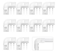 HOMMAND 90 Degrees Corner Connector 10 Pcs, LED Profile Corner Connectors, 90 Degrees LED Channel Corner Connectors for V Shape LED Aluminium Profile, Screws Included