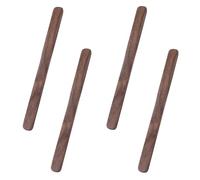 HOMMDECO 4 PCS Walnut Wood Flat-Headed Handle Drink Stirring Rod Reusable Stirrers for Coffee Drinks Tea Milk Mixing Suitable for Wedding Party Birthday Cocktail Decorations