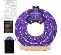 HOMMDECO Circle Fifth Wheel Metal Melody Tool, Music Theory Learning Tool, Suitable for Guitar, Piano, Violin, Bass and Flute Beginners (With Base)