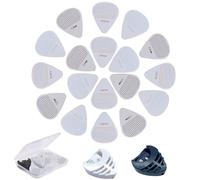 HOMMDECO Guitar Pick 15pcs, Floating-Point Non-Slip Diverse Colors Celluloid Guitar Pick for Ukulele Electric Guitar Acoustic Bass (3 Thicknesses)