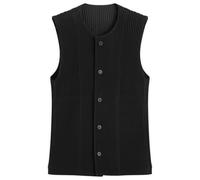 Homme Plisse Issey Miyake Kersey Pleats Vest Black