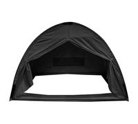 Hommi Lovvi Twin Bed Tent for Boys, Indoor Blackout Sleeping Tent with Dreamy Canopy, Breathable Privacy Tent for Bunk Beds, Ideal for Drafty Rooms or Cottage-Style Spaces, Black