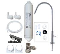 Hommix Advanced Single Filter Under-sink Drinking Water Tap & Filter Kit System Including Hommix Single Taps and Accessories Vasto Brushed
