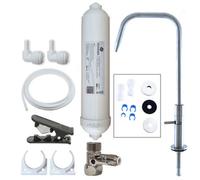 Hommix Cento Brushed Advanced Single Filter Under Sink Drinking Water Tap Filter & Filter Kit