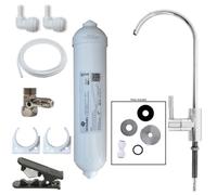 Hommix Lily Chrome Advanced Single Filter Under Sink Drinking Water Tap Filter & Filter Kit