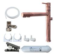 Hommix Picasso Copper 3-Way Tap & Advanced Single Filter Under-Sink Drinking Water & Filter Kit