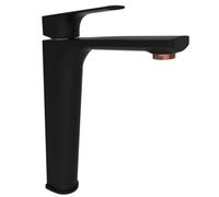 Hommix Rubineta Modena-18/d Black & Rose Gold Basin Tap
