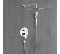 Hommix Rubineta Modena-2F Chrome Concealed & Wall Mounted Shower Set