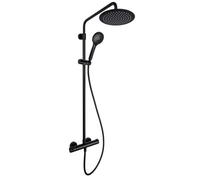 Hommix Rubineta Olo+Thermo-15 Thermostatic Black Shower Set