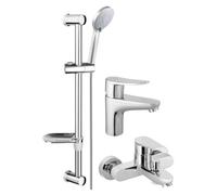 Hommix Rubineta Static-10 + Static-18 + Varianta- Slim Shower & Bathroom Set