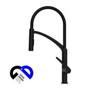 Hommix Rubineta Ultima-50 Black Silicon Neck Pull Out Kitchen Mixer