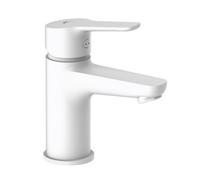 Hommix Rubineta Uno-18 White Bathroom Basin Tap Mixer