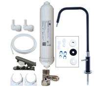 Hommix Vasto Black Advanced Single Filter Under Sink Drinking Water Tap Filter & Filter Kit