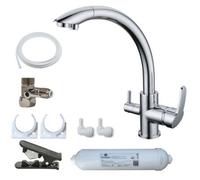 Hommix Vega 3-Way Tap & Advanced Single Filter Under-Sink Drinking Water Filter & Filter Kit